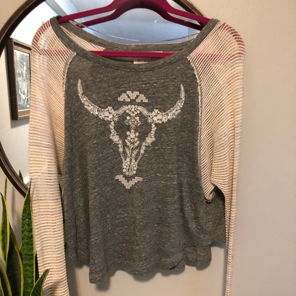 WE THE FREE western flare top